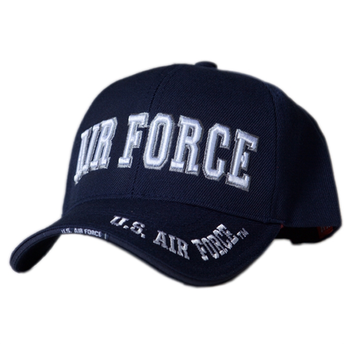 United States AIR FORCE (White Text) Military HAT