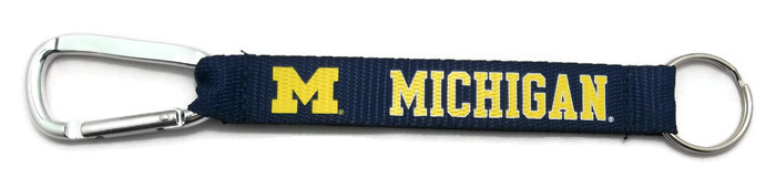 NCAA University of Michigan Wolverines - KEYCHAIN (KC) Carabiner Lanyard