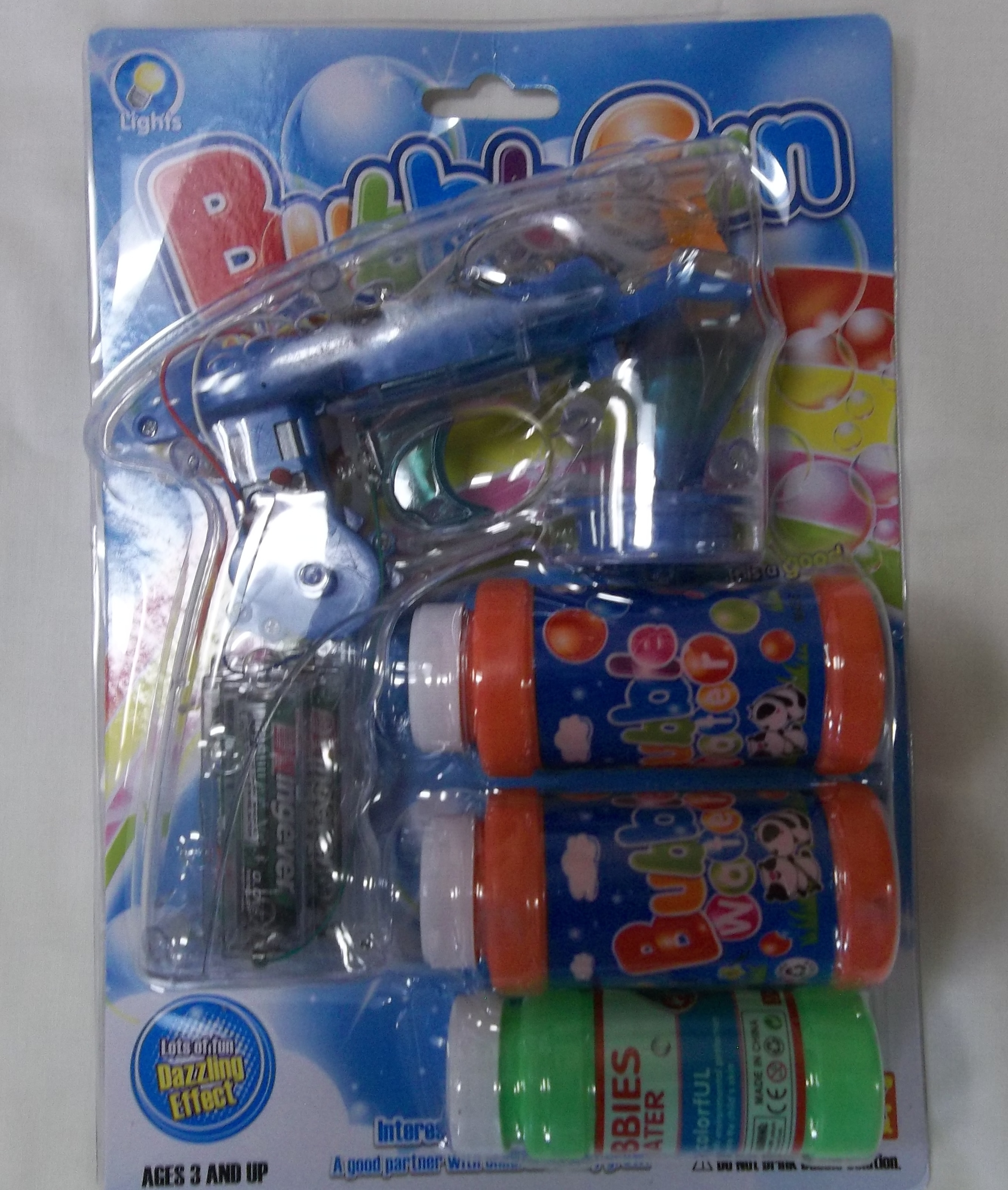 BUBBLE GUN with Light and Music / Sound