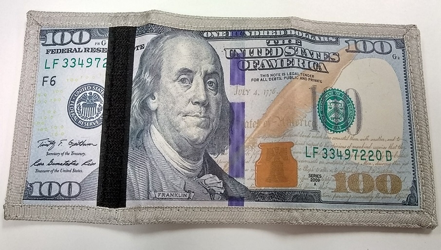 WALLET $100 Dollar Bill- Tri-Fold BWL41418CS SOLD BY DOZEN