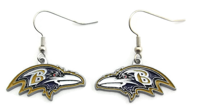 NFL Baltimore Ravens EARRINGS Logo