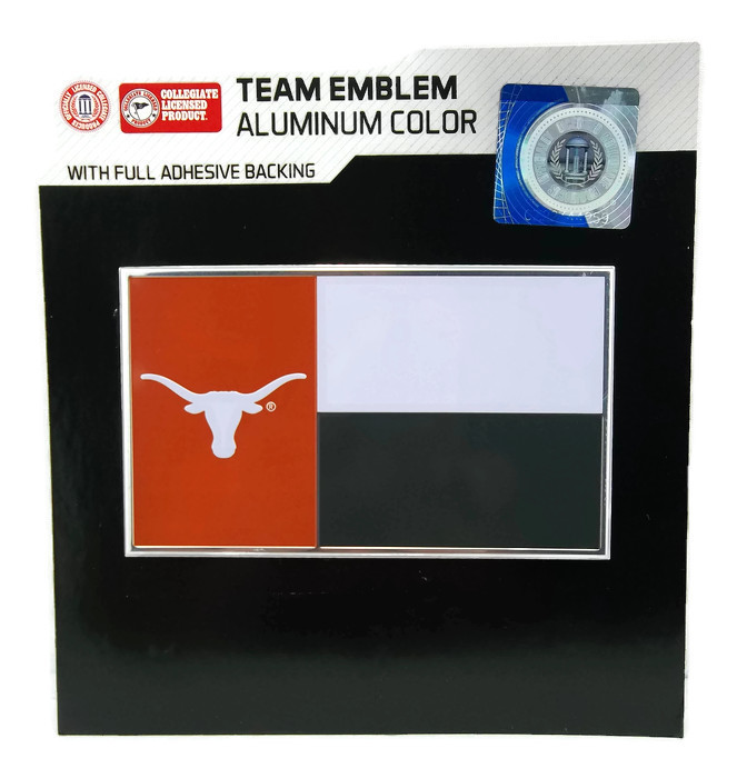 NCAA (UT) Texas Longhorns - State FLAG Auto Emblem
