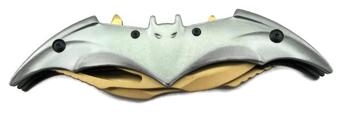 Knife - 06SL/GD Silver Bat w/GOLD Blades