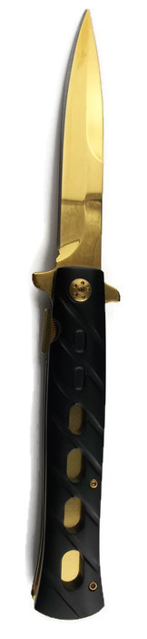 ''Knife KS8318BK 3.78'''' GOLD Blade''