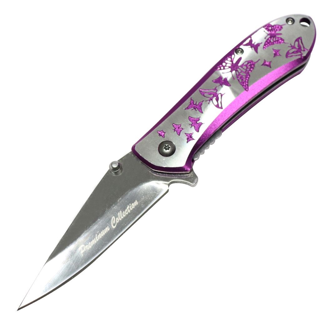 KNIFE - 13749 Purple Butterfly