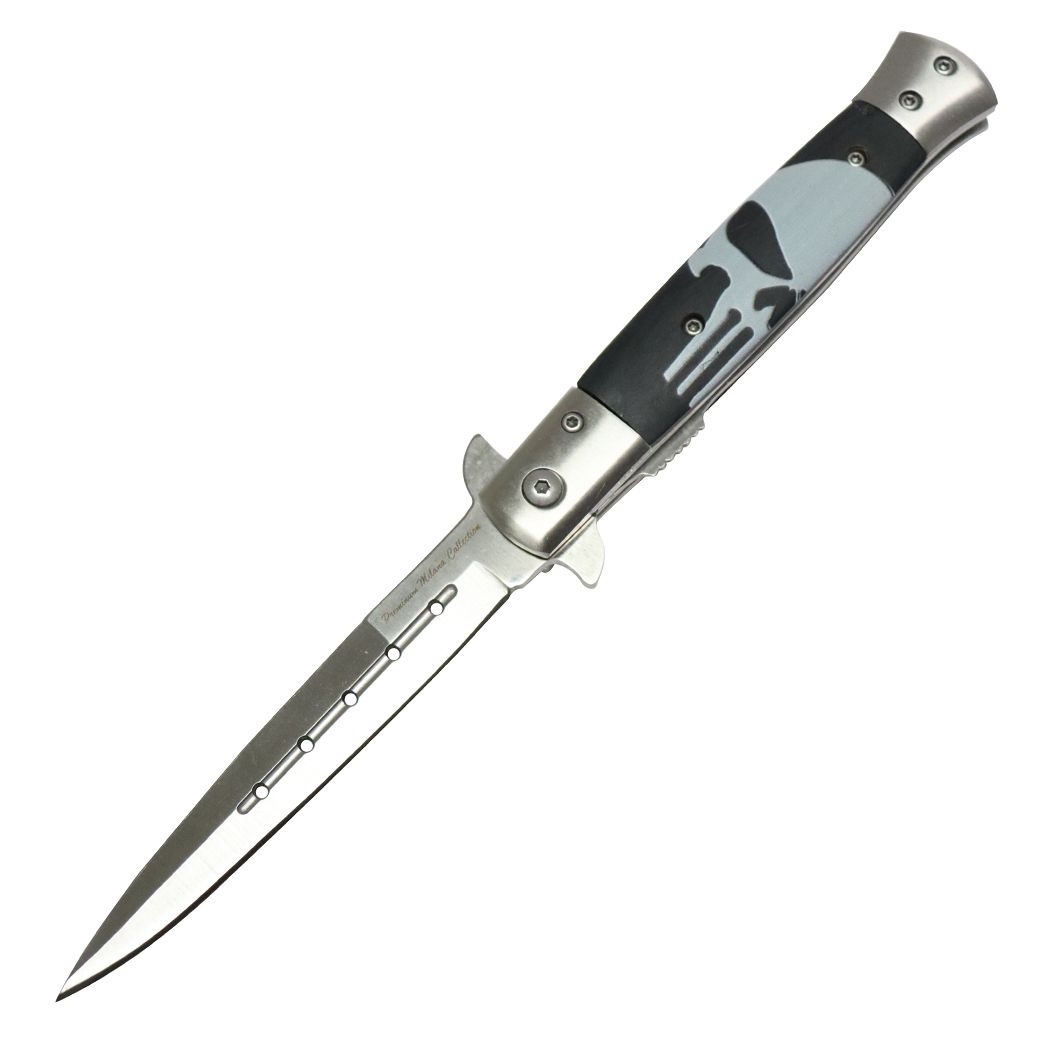 Knife - 13751 SKULL Spring Assisted