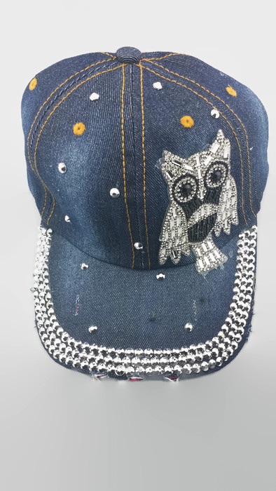 Rhinestone HAT - Owl