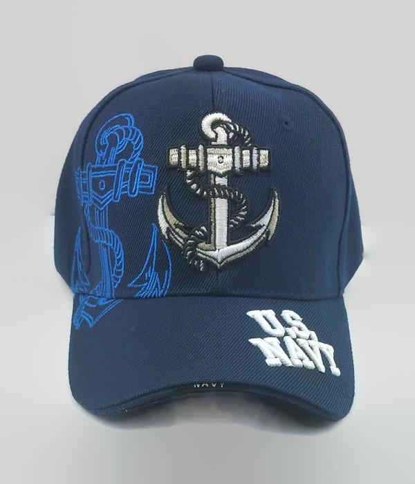 United States Navy Military HAT with Anchor-Blue NV6