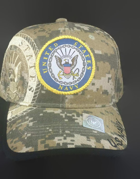 United States Navy Military HAT with Seal - Digital Camo Navy 2