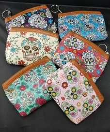 Coin PURSE BKC 60018B (Sugar Skull) -  Only Sold By The Dozen