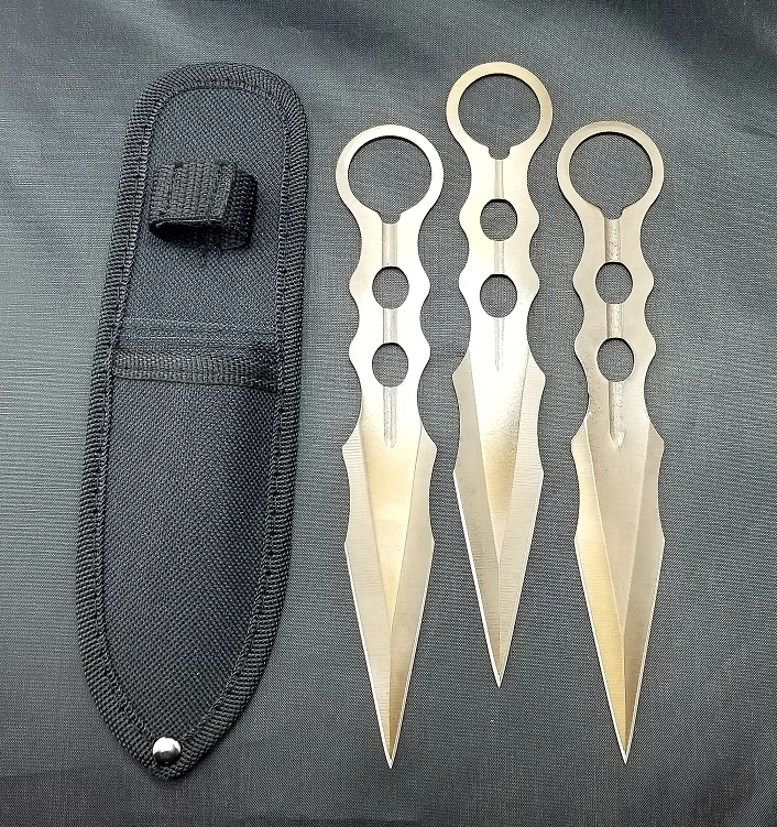 KNIFE T00109GY 3PC THROWING Set 