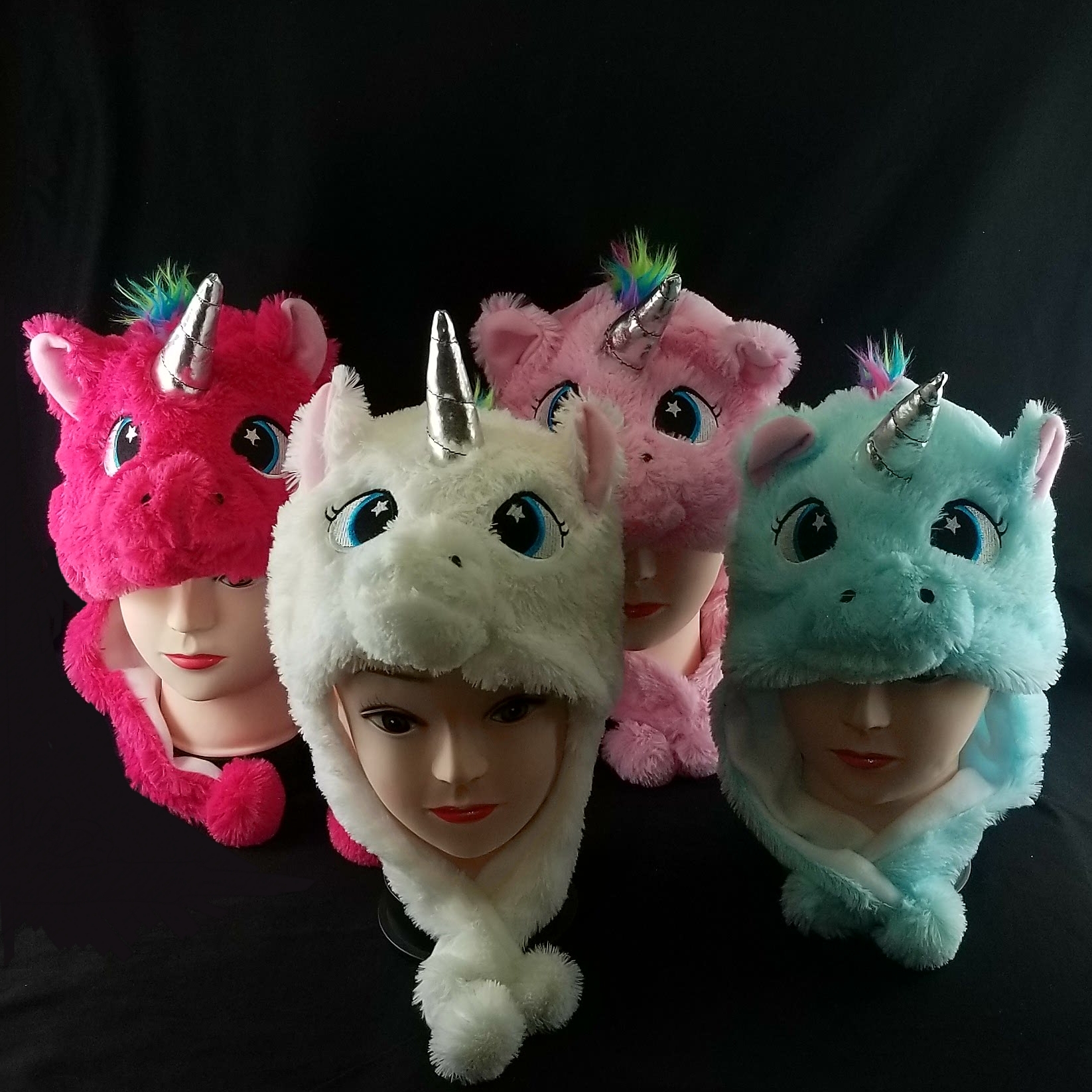 UNICORN Hat With Ear Flaps (Only Sold By The Dozen)