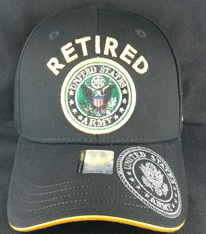 United States Army RETIRED HAT Seal-A04ARR02YS-BK