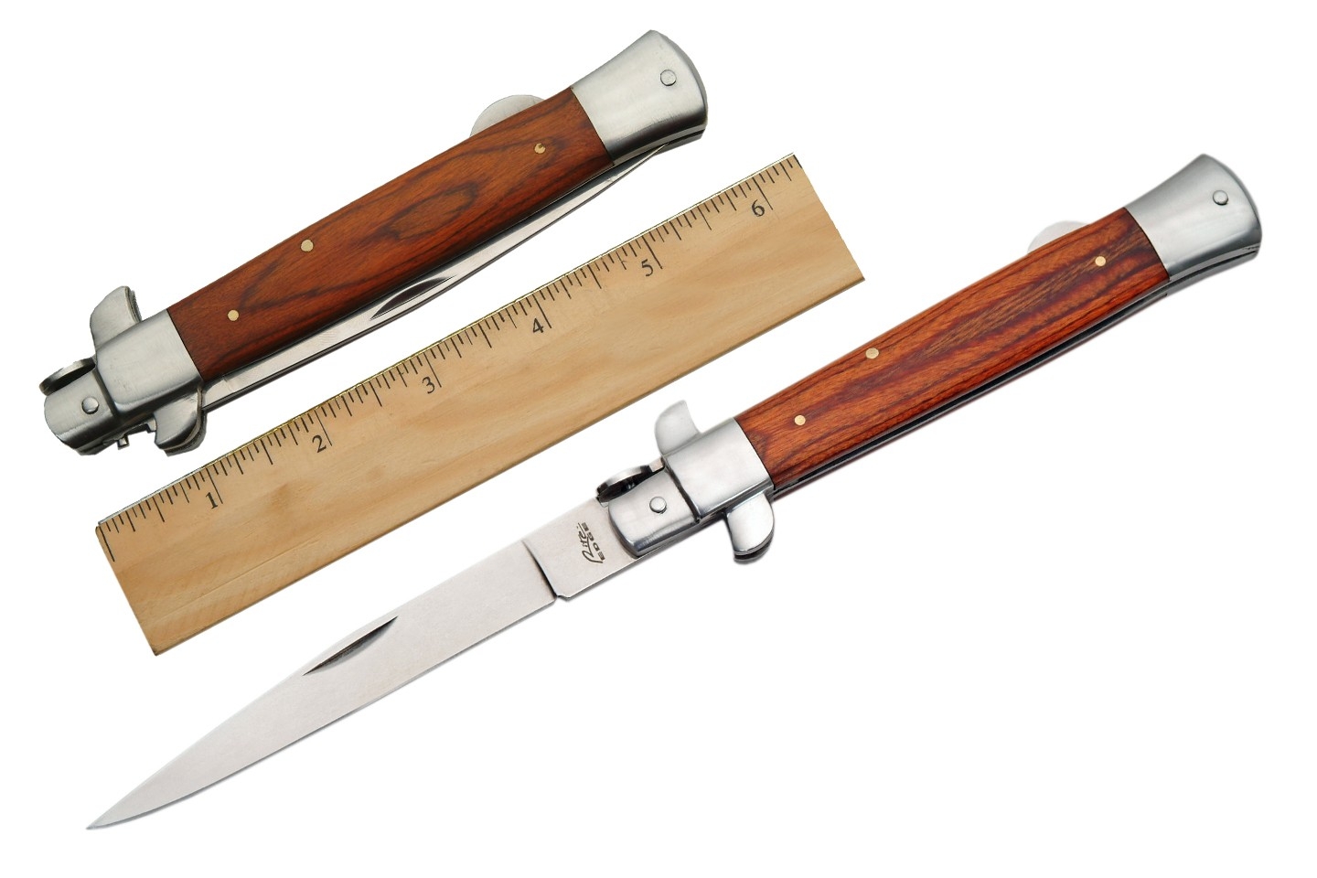 KNIFE 210661 Stiletto Lockback Wood