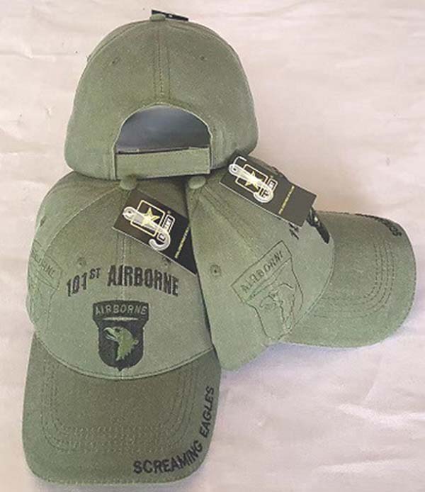 UNITED STATES ARMY HAT 101ST AIRBORNE SCREAMING EAGLES OLIVE DRAB 