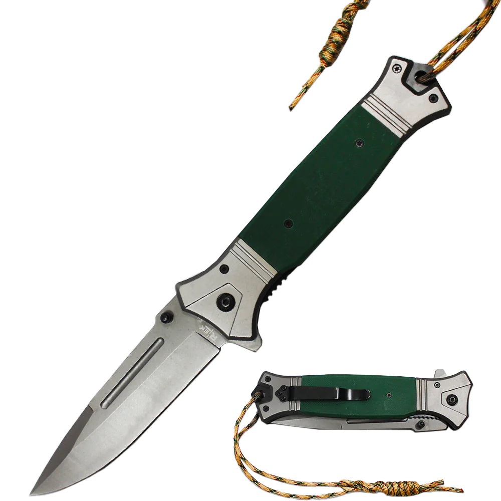 KNIFE - RT2856-GN  JUMBO GREEN G-10