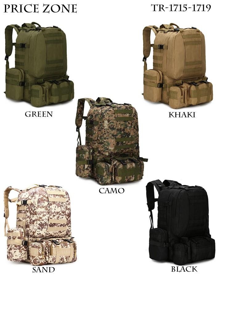 ''BACKPACK TR-1715, ASSORTED COLORS''