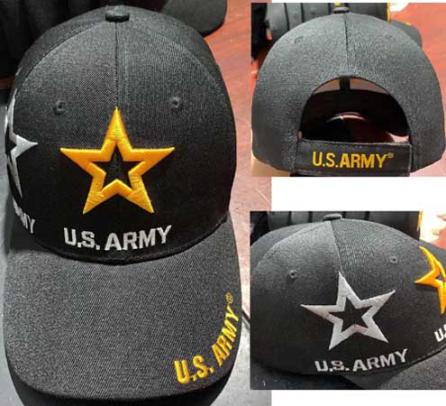ARMY HAT STAR W/ SHADOW 
