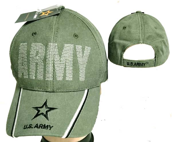 ARMY HAT ARMY with ARMY Logo on Bill CAP