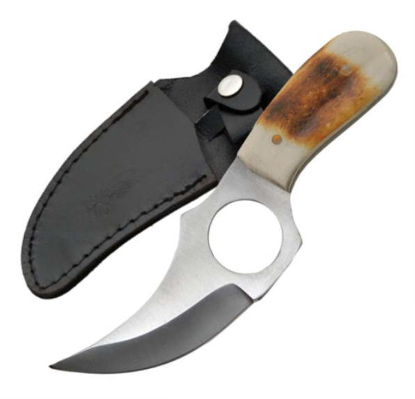 KNIFE - 202989-BO BONE HANDLE SKINNER