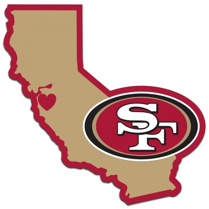 NFL San Francisco 49ers Home State DECAL