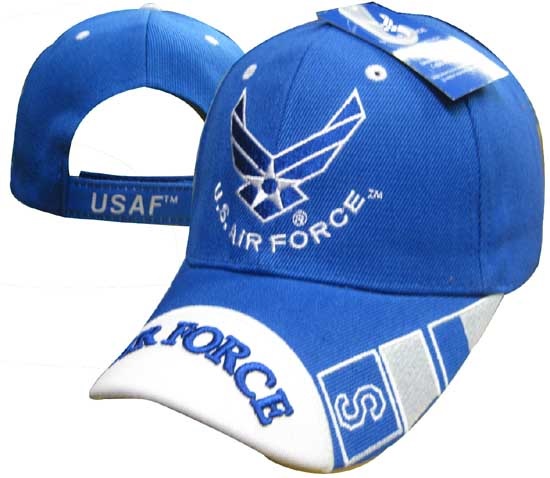 United States Air Force HAT - Wings Logo White Tip Bill CAP603U
