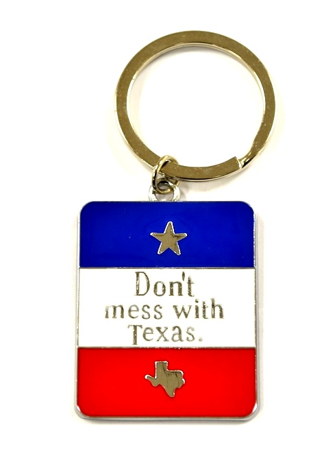 Keychain (KC) 66433 Don't Mess With Texas (DMWT) SIGN - SOLD BY THE DOZEN ONLY