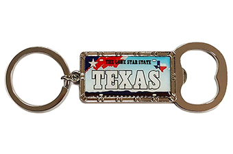 KC (Keychain) 66459 TX LICENSE PLATE Opener SOLD BY THE DOZEN