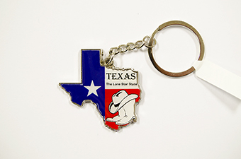 KC (KEYCHAIN) 66464 Texas Map SOLD BY THE DOZEN