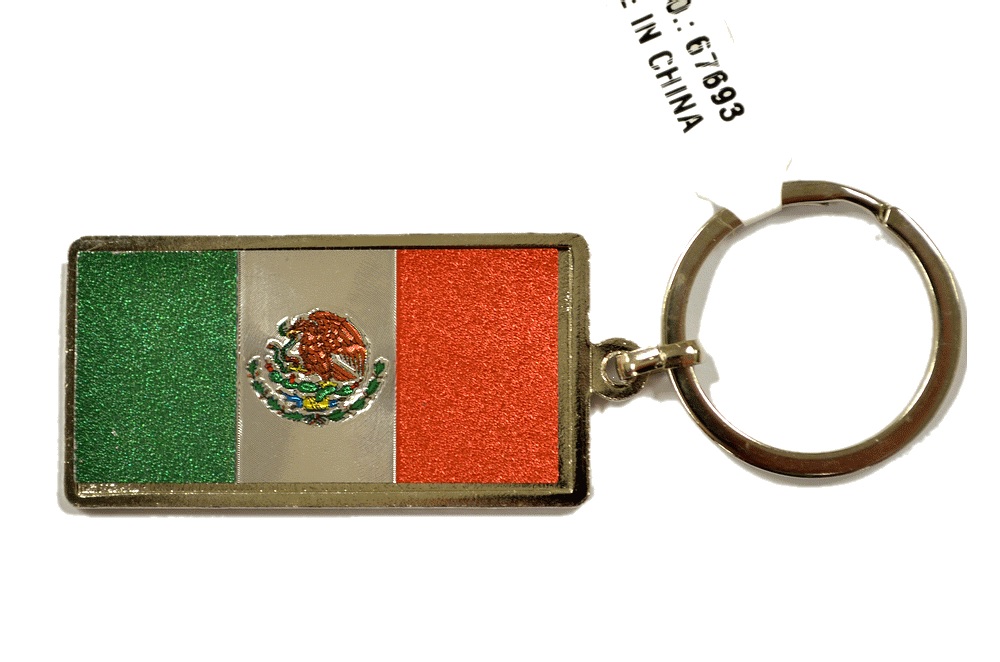 KC (Keychain)  67693 Mexico FLAG SOLD BY THE DOZEN