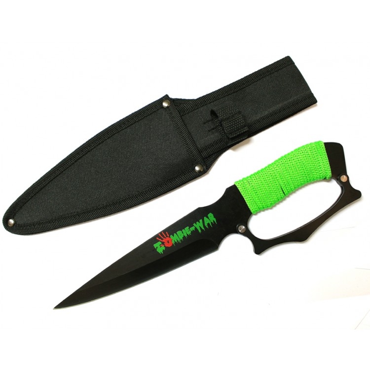 KNIFE 7600 12'' Zombie War Hunting KNIFE