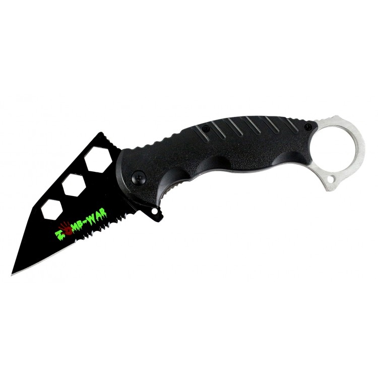 ''KNIFE 9386 7.5'''' Zombie Spring Assisted Tanto Bladed KNIFE''