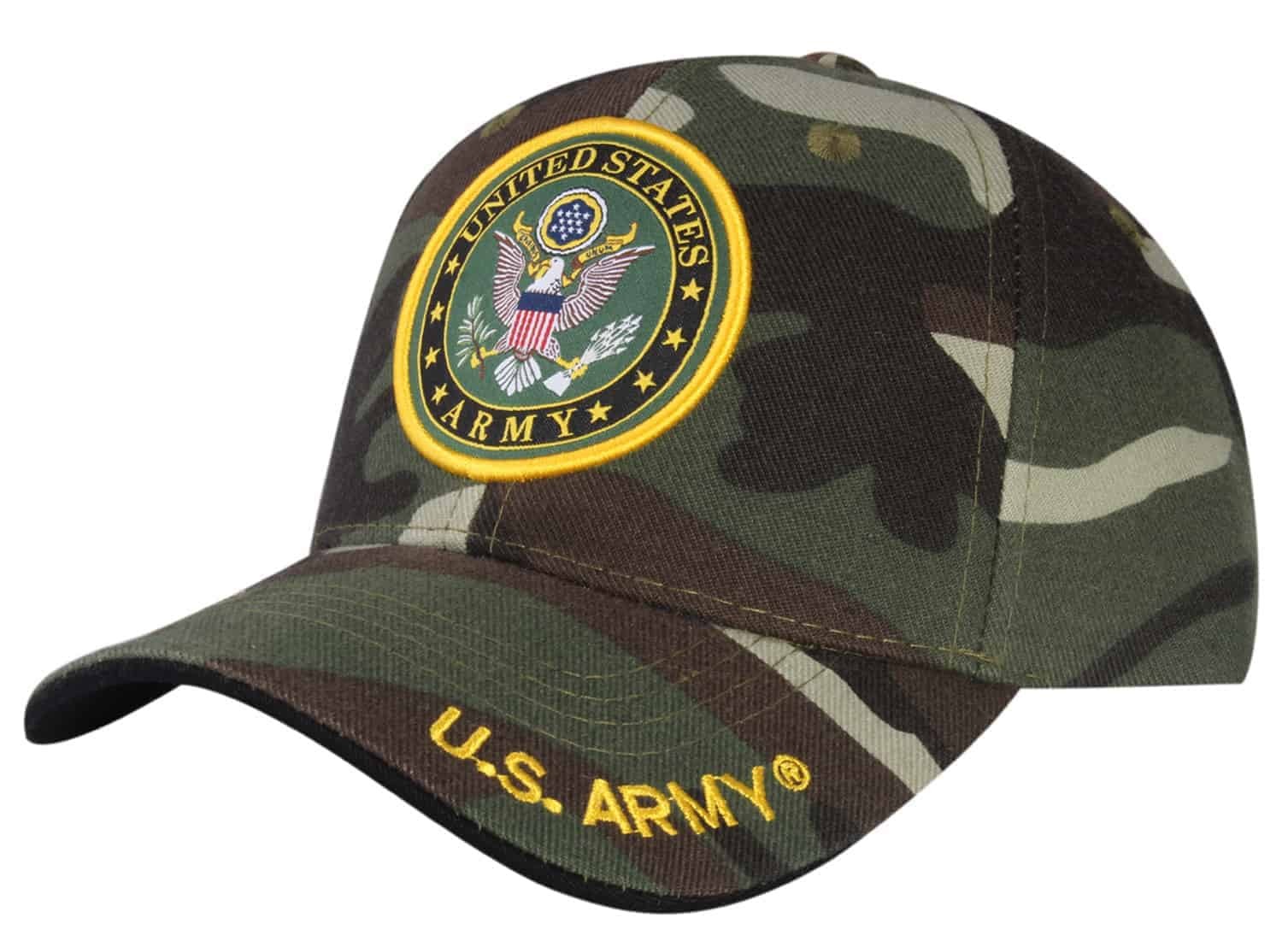 United States Army HAT with Woven Seal - A03ARM03-CAMO