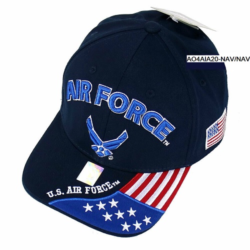 ''United States Air Force Hat- ''AIR FORCE'' Wing, FLAG Bill A04AIA20-NAV/NAV''