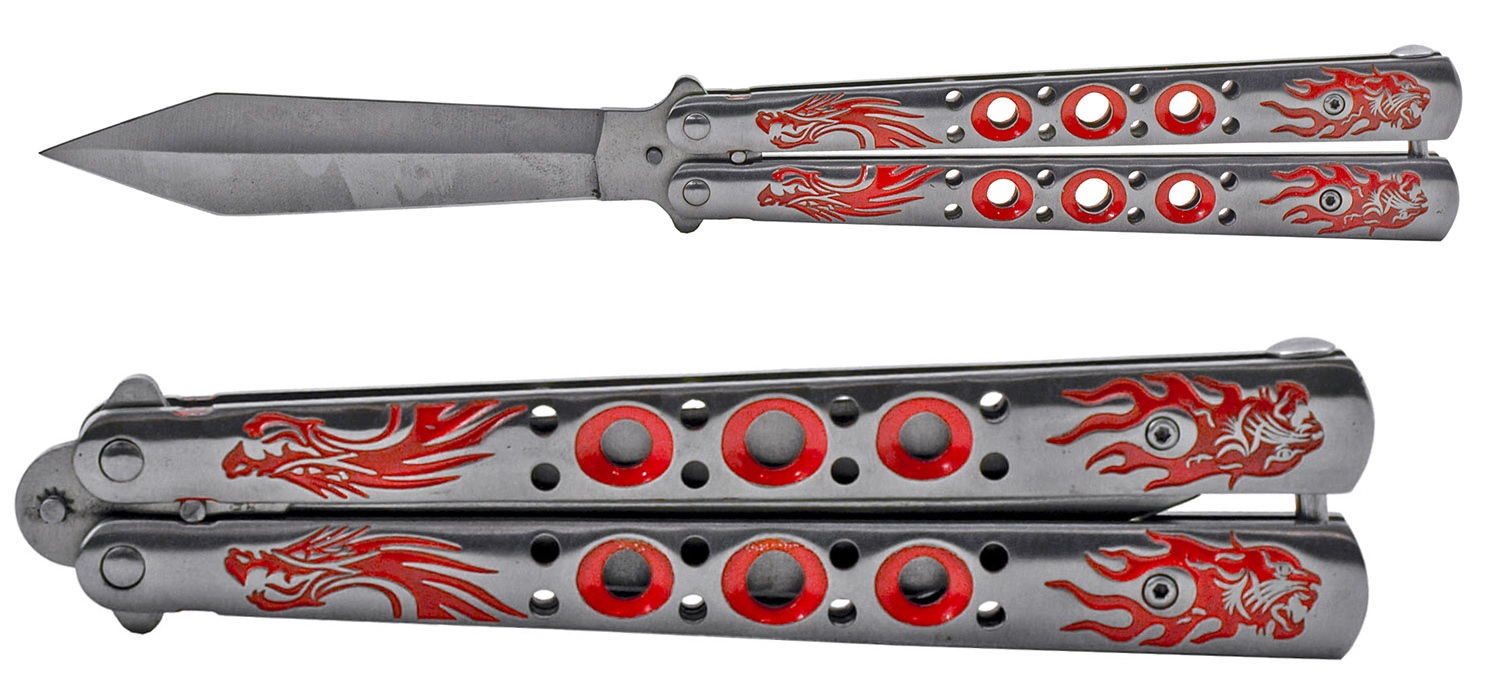KNIFE - ABK1189RD Balisong Butterfly