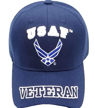 United States Air Force HAT - USAF w/Wings & ''VETERAN'' Bill CAP593EN