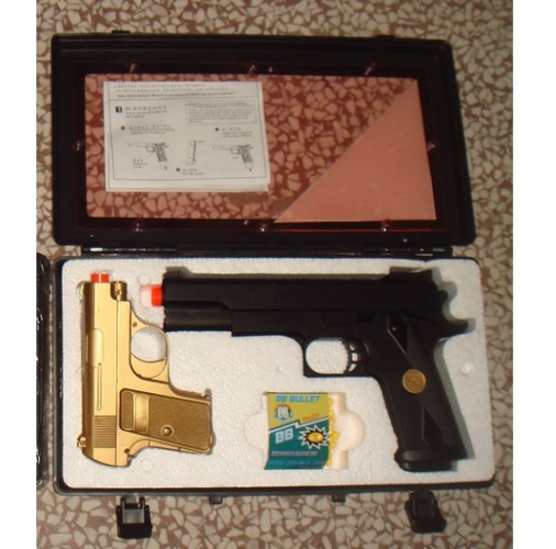 AIRSOFT Gun - 2 Gun/Case 169B1+1 