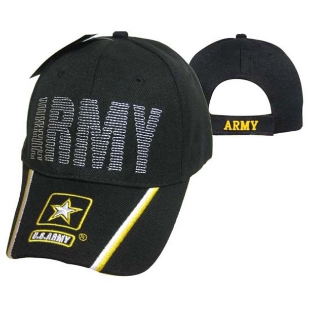 United States Army HAT Back Stitch Embroid. Star Logo. CAP595C