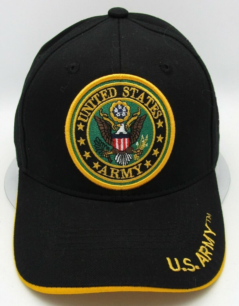 United States Army HAT With Seal-Black A04ARM05-BK/GD