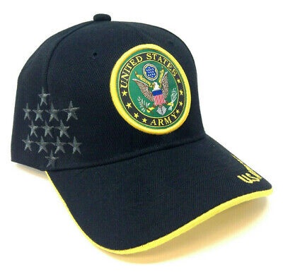 United States Army HAT - Seal w/Stars Black-ARMY5