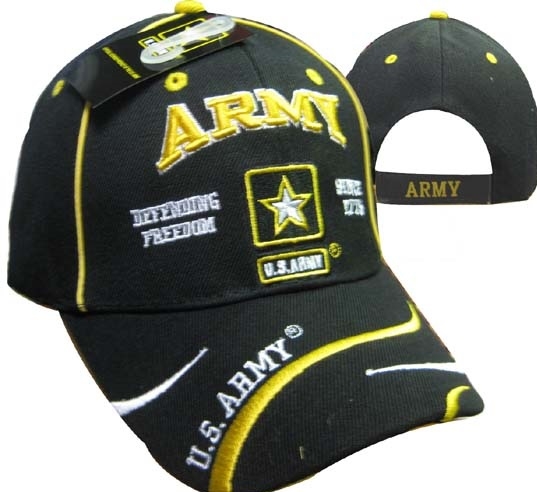 United States Army HAT Defending Freedom w/Star Logo-BK CAP595E