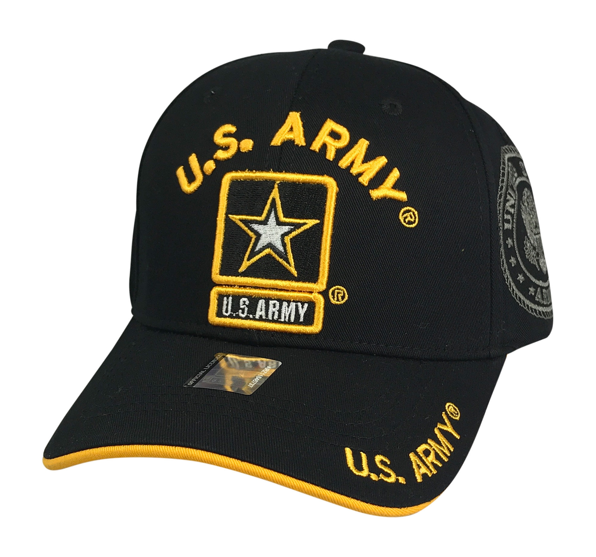 United States Army HAT with Army Star Logo - A04ARM01-BK/GD
