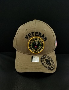 United States  Army HAT Veteran with U.S. Army Seal-A04ARV02-KHK/BK