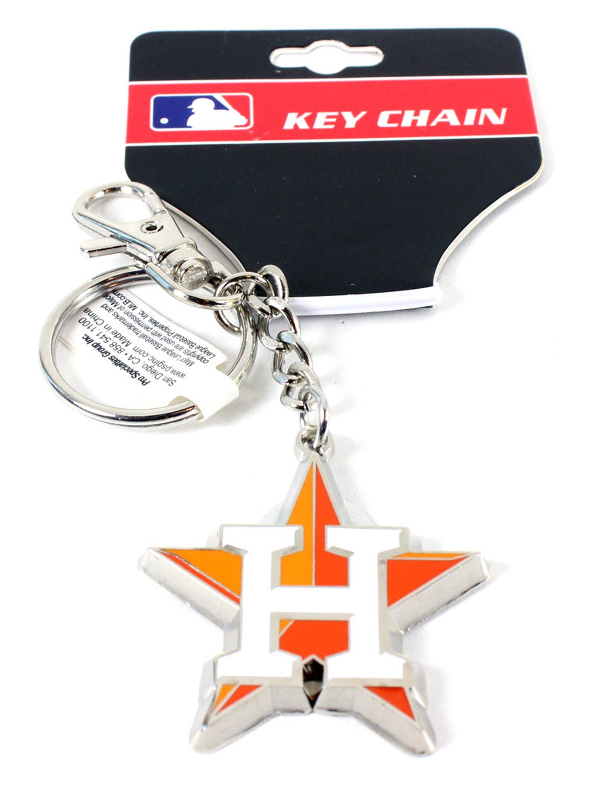 MLB Houston Astros Zamac Logo KEYCHAIN