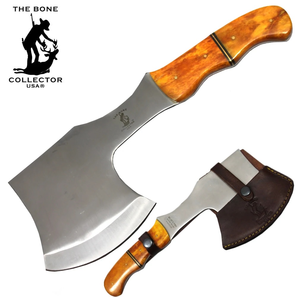 KNIFE - BC873-YBN Bone Handle Axe