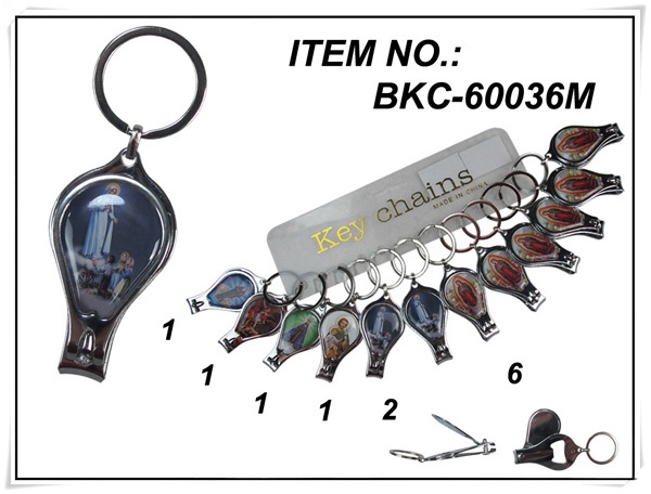 KC (Keychain) Guadalupe NAIL Clipper BKC-60036M SOLD BY THE DOZEN