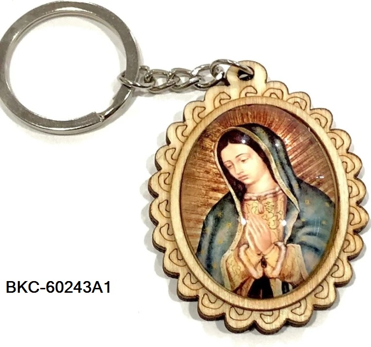 KC (KEYCHAIN) Guadalupe BKC-60243A1 SOLD BY THE DOZEN