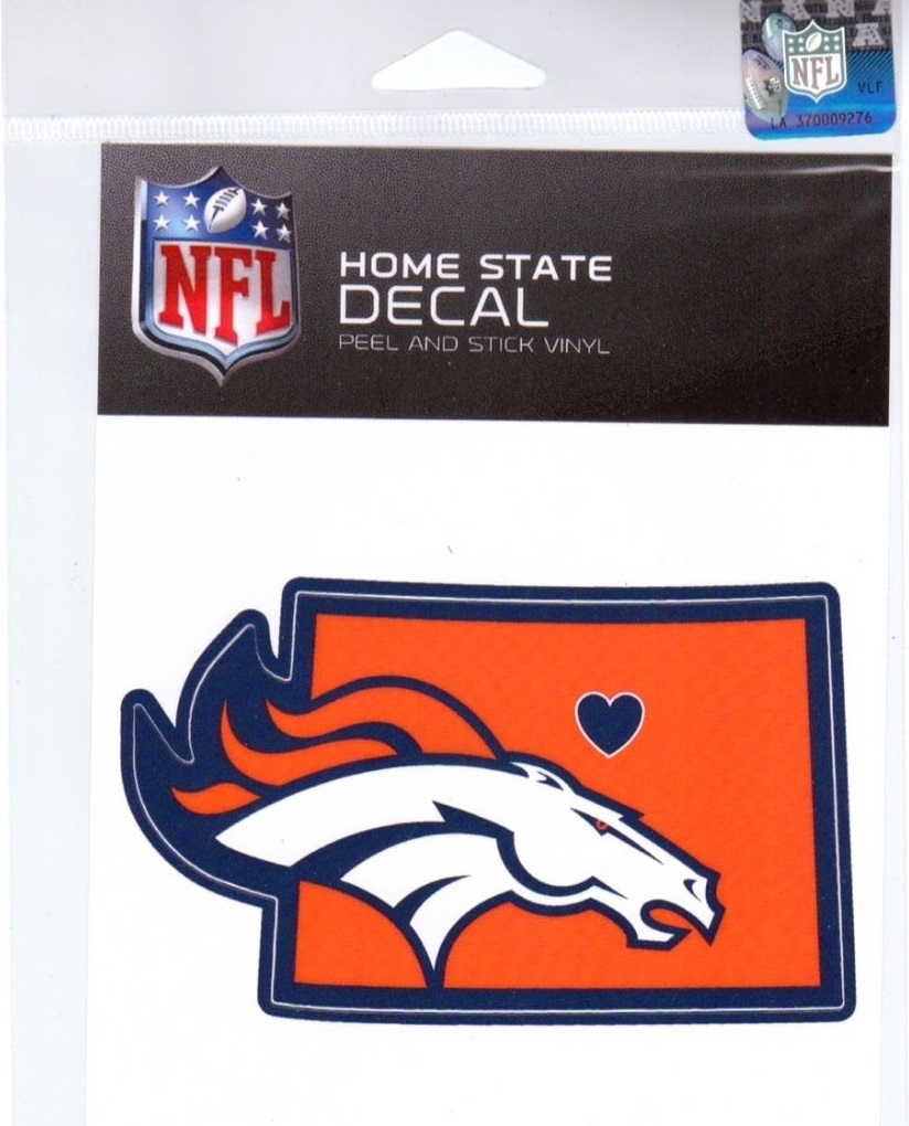 NFL Denver Broncos Home State DECAL 