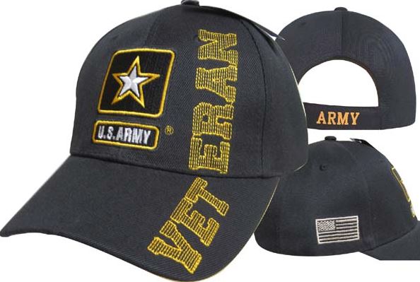 United States Army HAT - Star Backstitch Veteran CAP591G