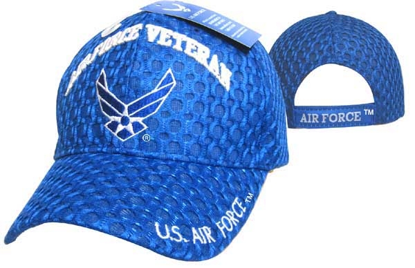 ''United States Air Force HAT ''''AIR FORCE VETERAN'''' Wings/Mesh CAP593H''